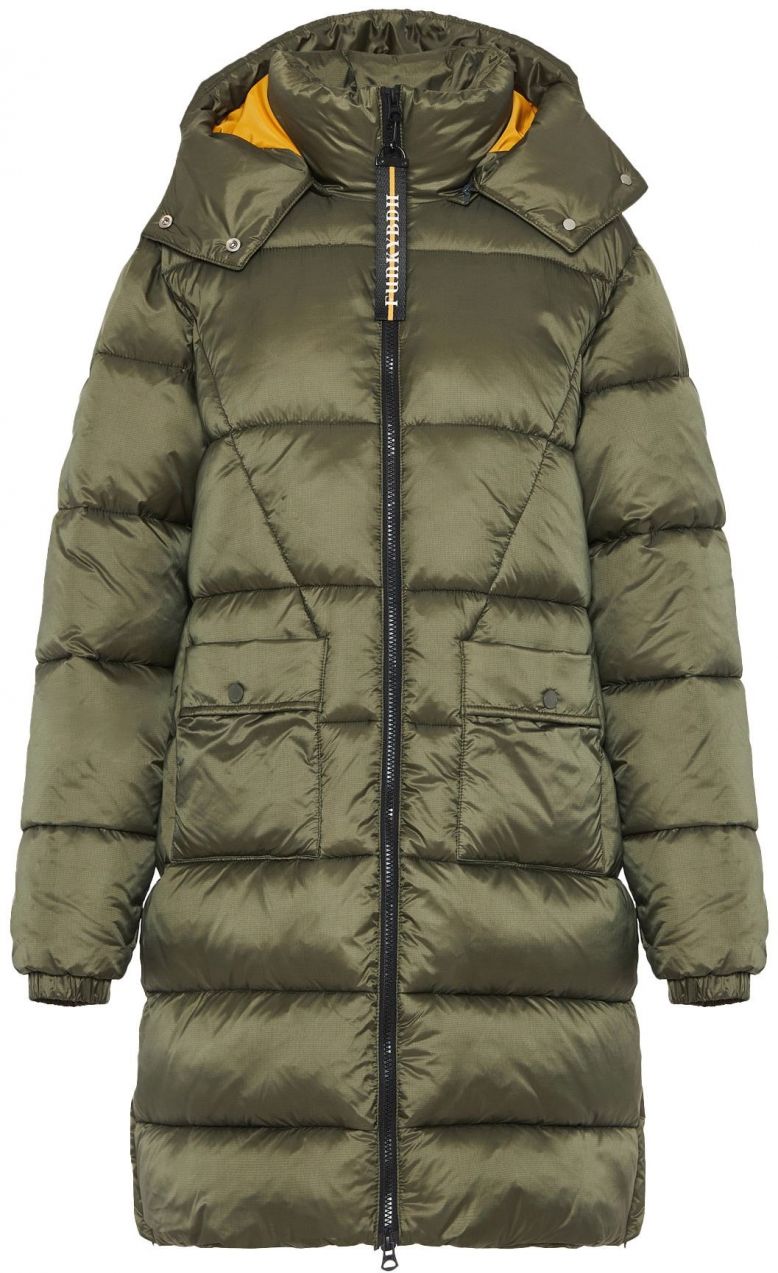 Funky Buddha Zimný kabát  olivová