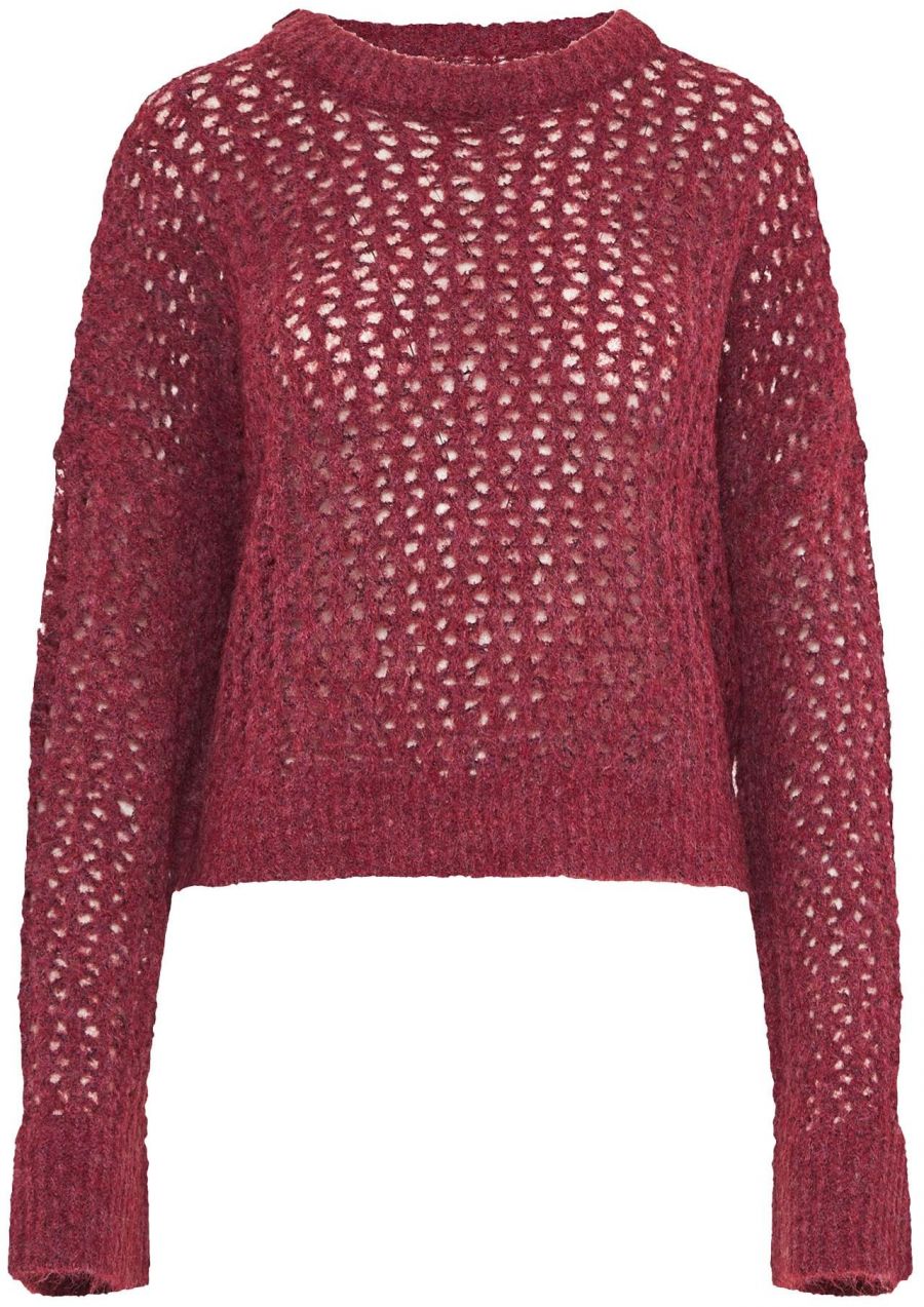 Funky Buddha Sveter  hrdzavo červená