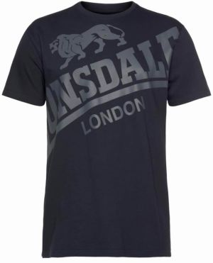 LONSDALE Tričko 'Watton'  námornícka modrá / sivá