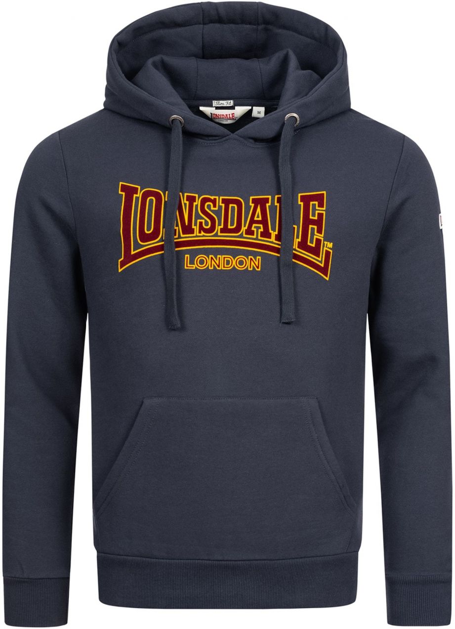 LONSDALE Mikina 'Classic'  námornícka modrá / oranžová / bordová