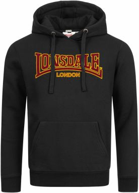 LONSDALE Mikina 'Classic'  karí / červená / čierna