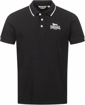 LONSDALE Tričko 'Ballygalley'  čierna / biela