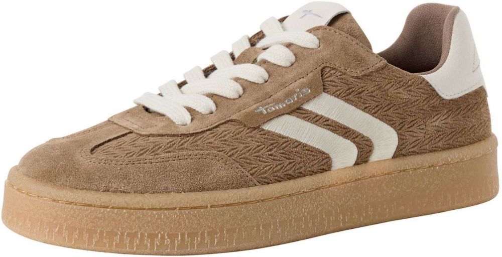 Tamaris Nízke tenisky  farba ťavej srsti / biela