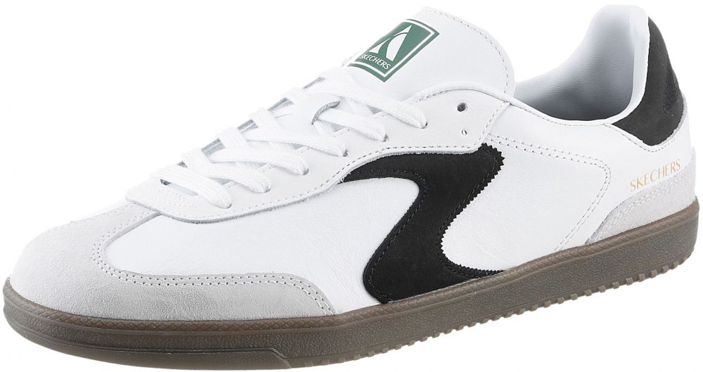 SKECHERS Nízke tenisky  sivá / čierna / biela