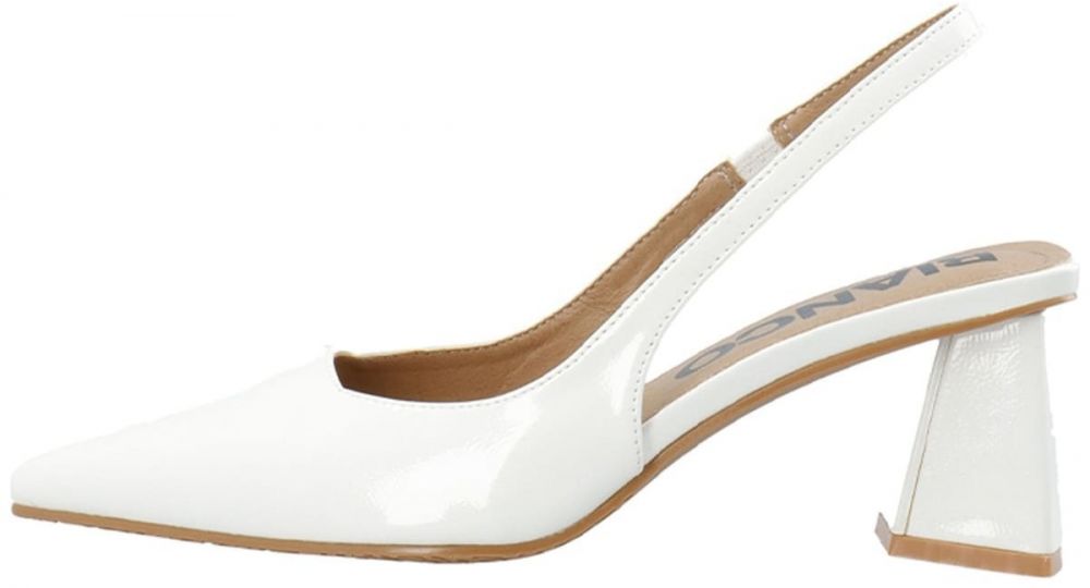 Bianco Lodičky s otvorenou pätou 'Maralyn'  šedobiela