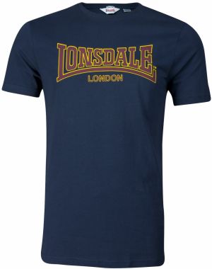 LONSDALE Tričko  námornícka modrá / žltá / burgundská