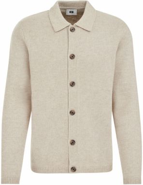 WE Fashion Kardigán  béžová melírovaná