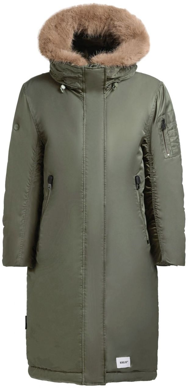 khujo Zimný kabát 'Oliva'  zelená
