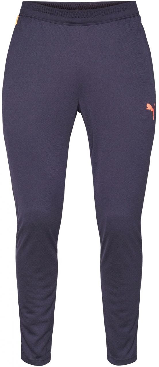 PUMA Športové nohavice 'Individual CUP'  námornícka modrá / svetlooranžová