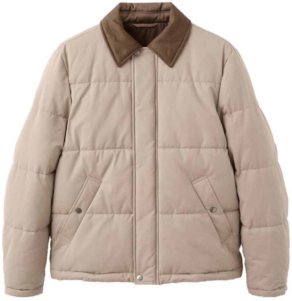 MANGO MAN Zimná bunda 'Beard'  nebielená / čokoládová