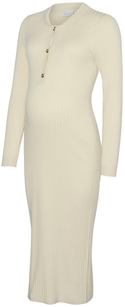 MAMALICIOUS Pletené šaty 'MLNEWSIV LIA'  béžová