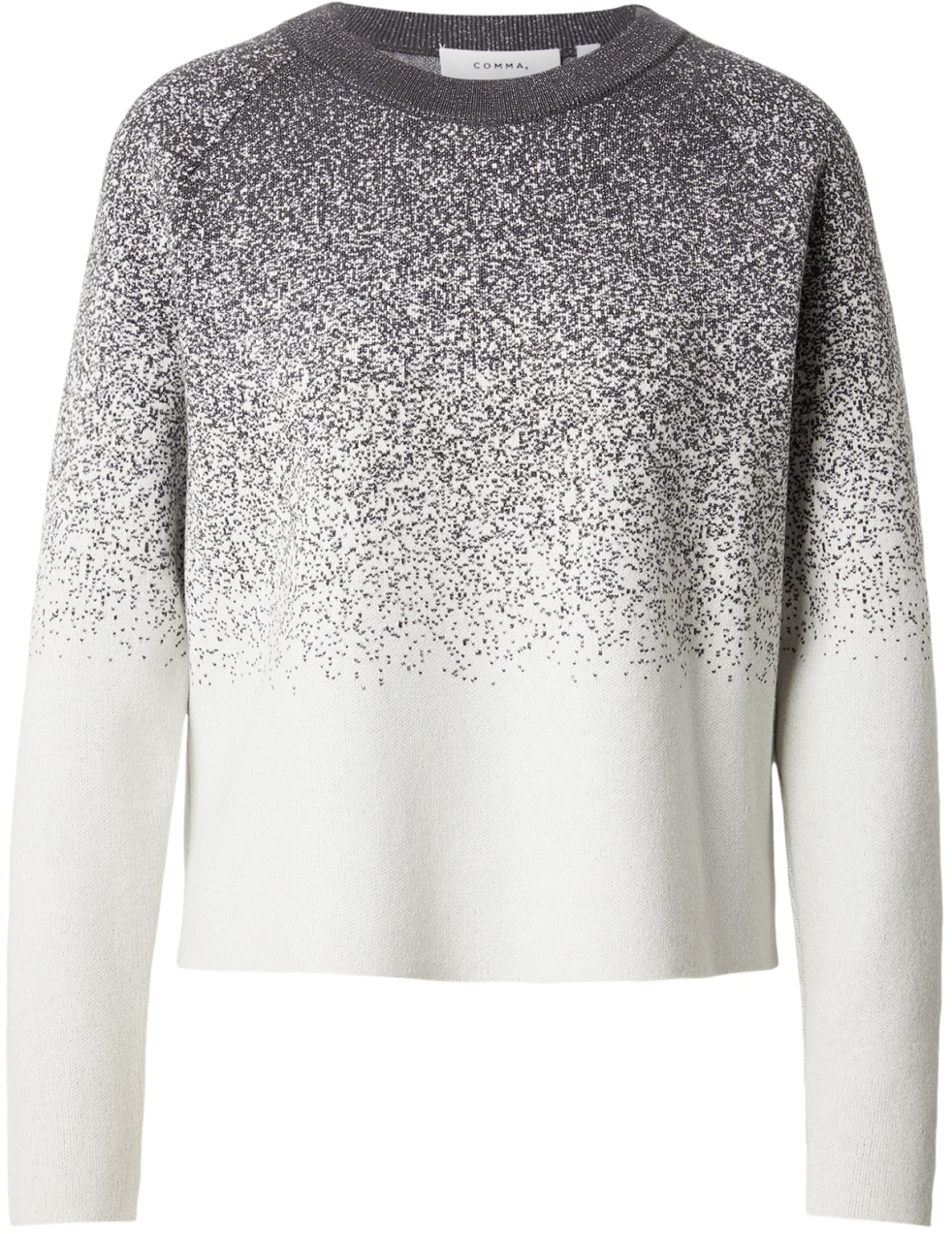 COMMA Sveter  krémová / tmavosivá
