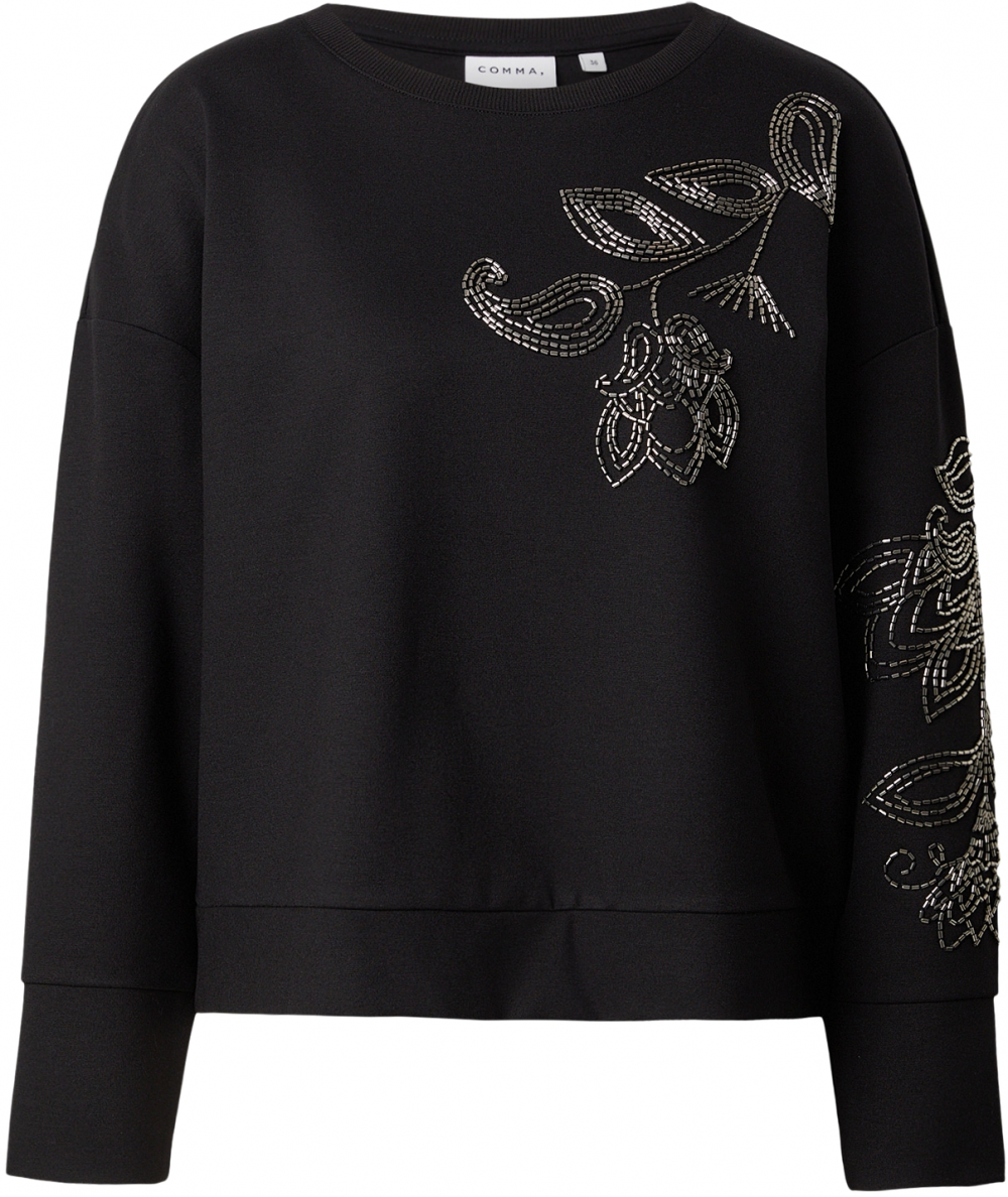 COMMA Mikina  čierna / strieborná
