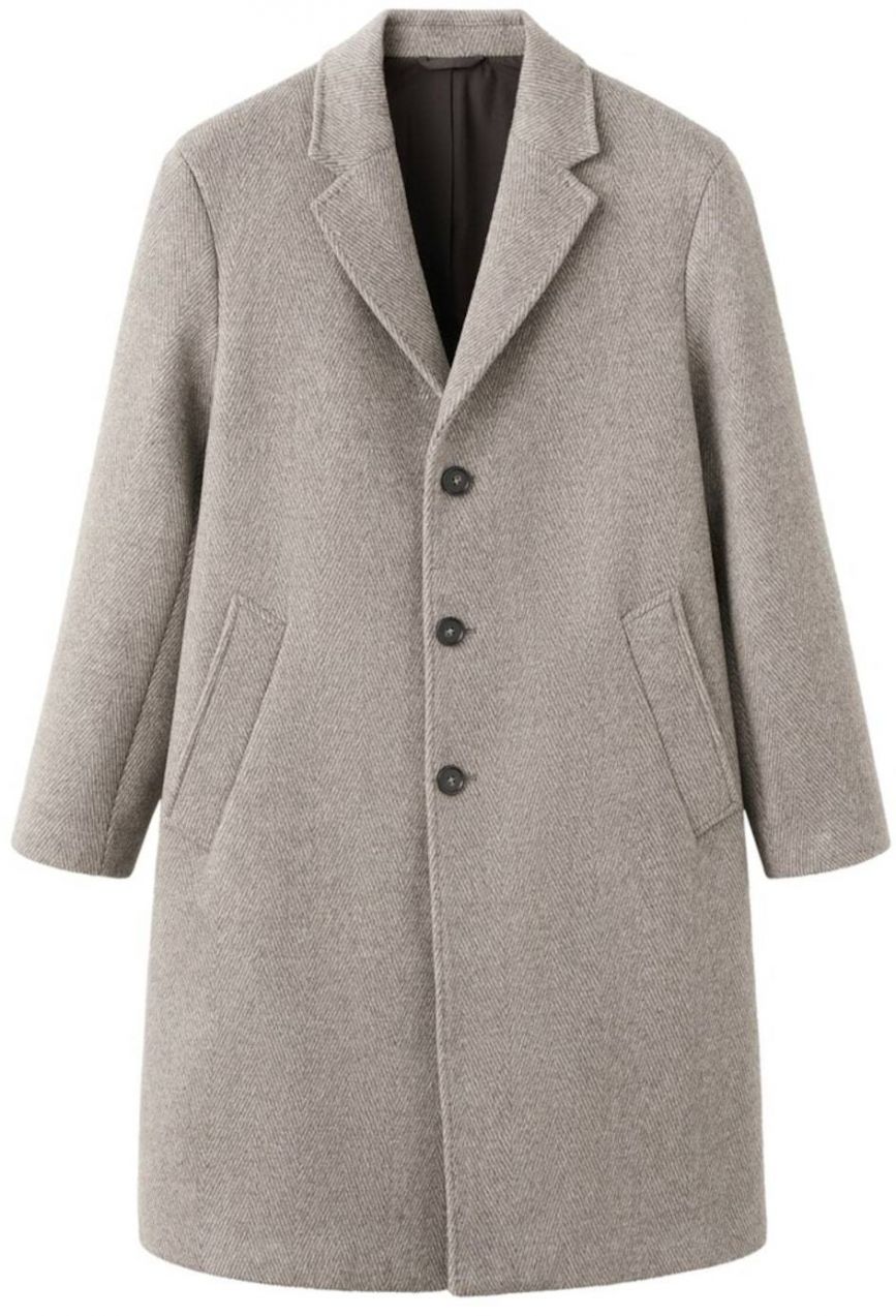 MANGO MAN Prechodný kabát 'Baldoria'  béžová / tmavobéžová