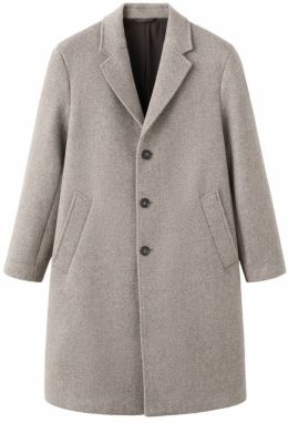 MANGO MAN Prechodný kabát 'Baldoria'  béžová / tmavobéžová