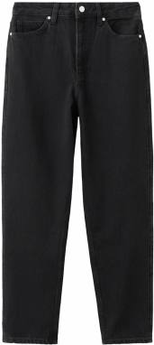 MANGO Džínsy  čierna