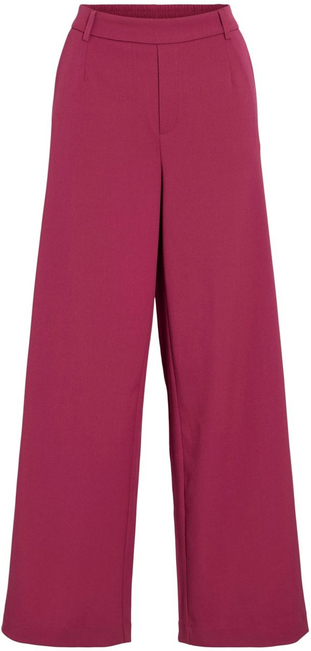 VILA Nohavice 'VIVARONE'  vínovo červená