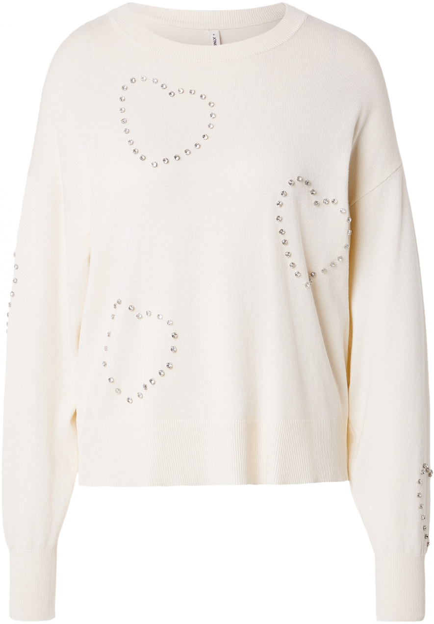 ONLY Sveter 'ONLBee'  priehľadná / biela ako vlna