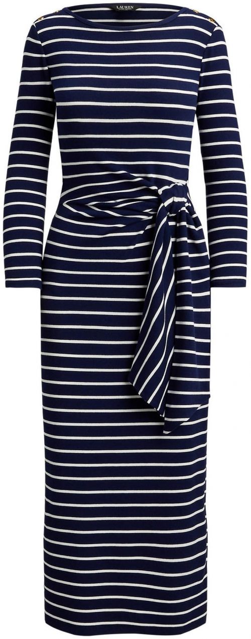 Lauren Ralph Lauren Petite Šaty 'VAYRA'  námornícka modrá / biela