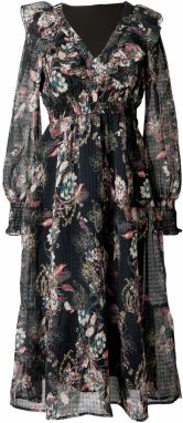 VERO MODA Šaty 'VMPetra'  petrolejová / staroružová / svetločervená / čierna