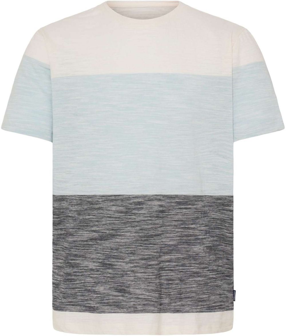 BLEND Tričko 'BHKEITH'  nebielená / svetlomodrá / tmavosivá