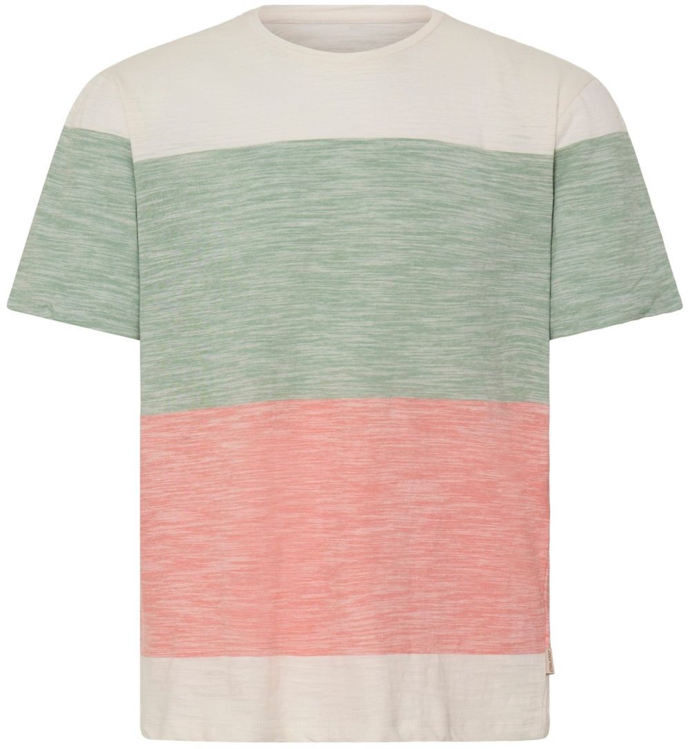 BLEND Tričko 'BHKEITH'  krémová / olivová / koralová
