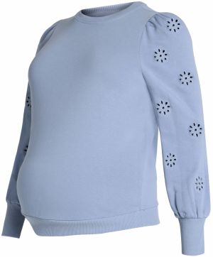 Only Maternity Mikina 'OLMFEMME'  svetlomodrá