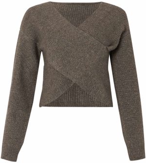 PIECES Sveter 'PCSILLY'  tmavohnedá