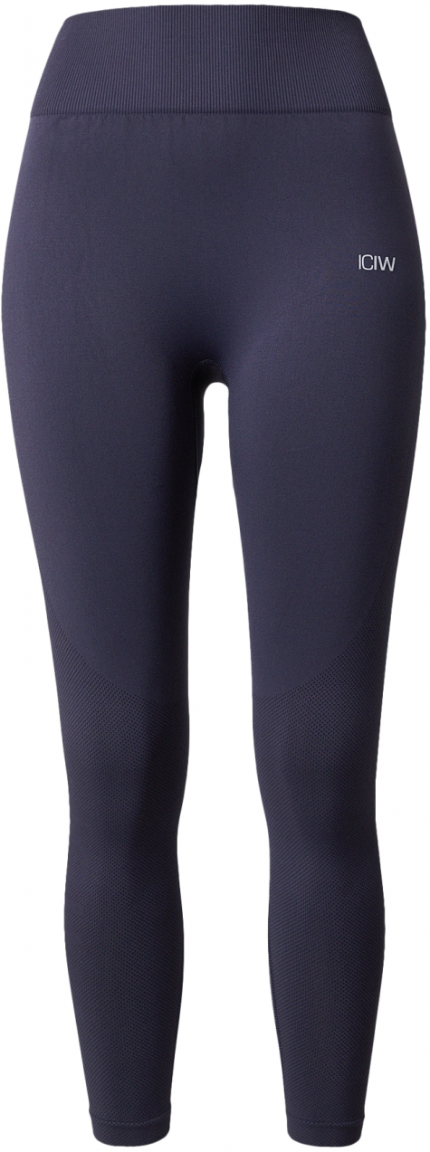 ICANIWILL Športové nohavice 'Define Seamless'  námornícka modrá / biela
