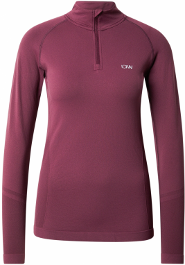 ICANIWILL Funkčné tričko 'Define'  vínovo červená / biela