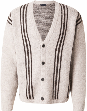 GAP Kardigán  béžová melírovaná / tmavohnedá