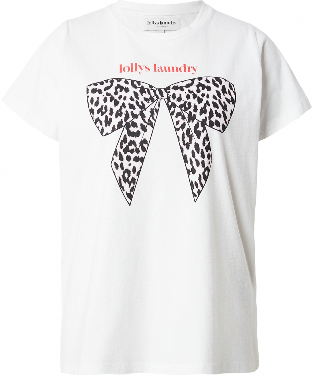 Lollys Laundry Tričko 'Roma'  červená / čierna / biela