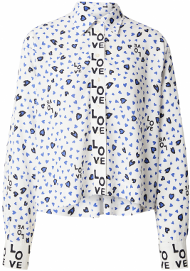 Emily Van Den Bergh Blúzka  modrá / čierna / biela