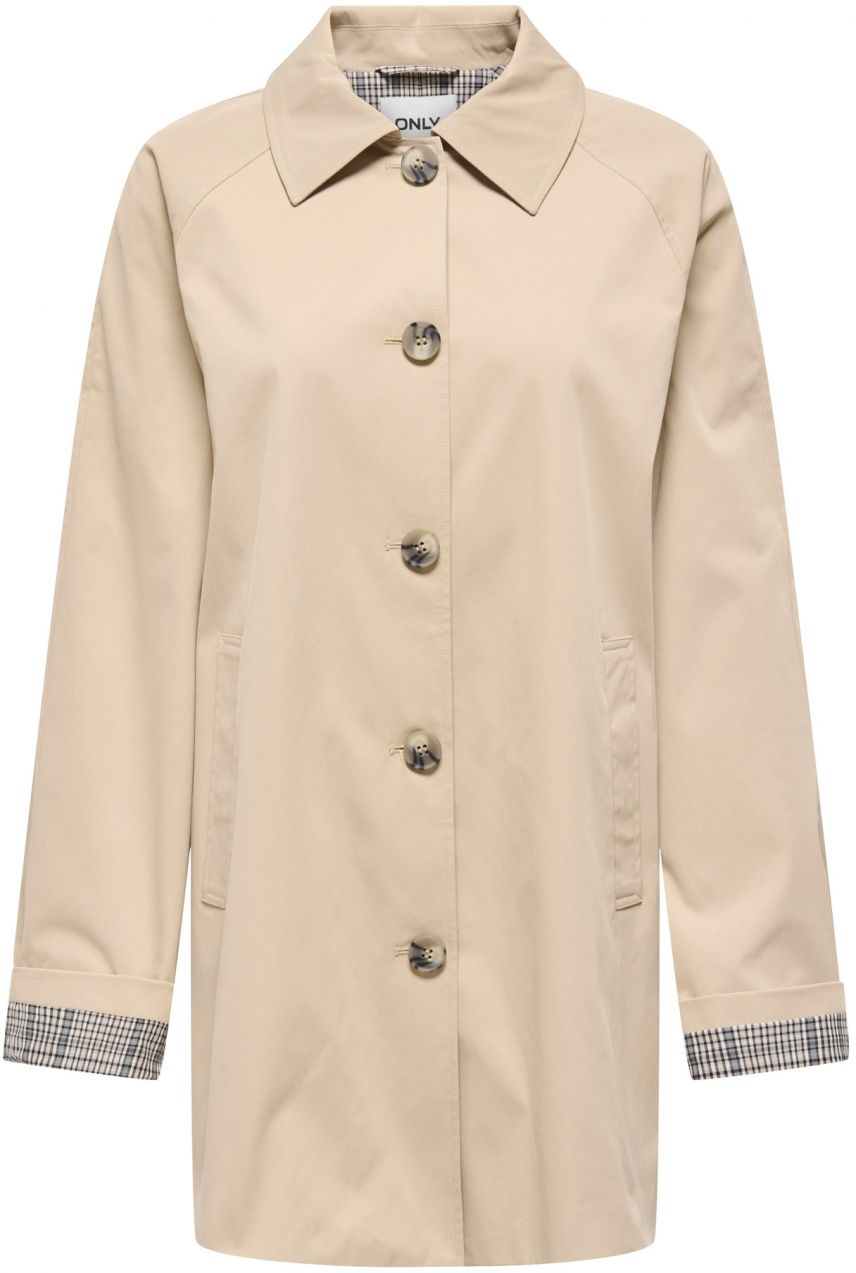 ONLY Prechodný kabát 'ONLORCHID'  tmavobéžová