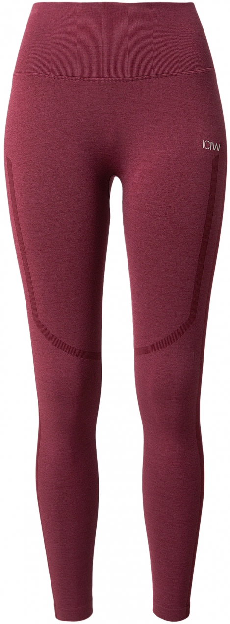 ICANIWILL Športové nohavice 'Rush'  červená / tmavočervená / biela