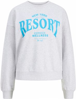 JJXX Mikina 'JXMERLE'  vodová / biela melírovaná