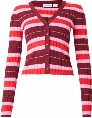 Noisy may Kardigán 'NMANNY'  ružová / červená / bordová