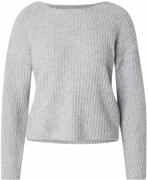 VILA Sveter 'VIKAYLENA'  sivá melírovaná