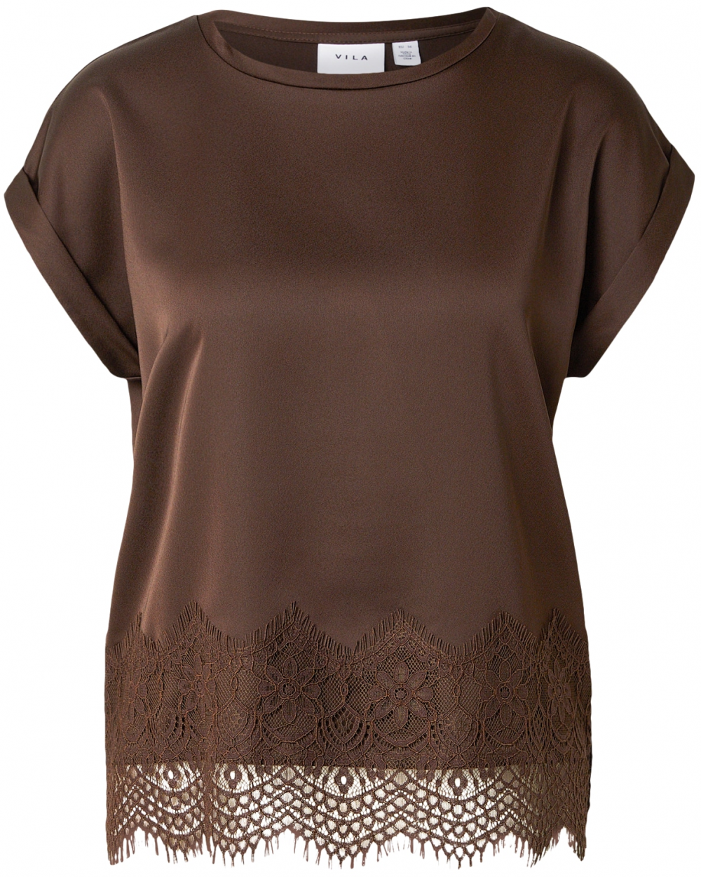 VILA Blúzka 'VIELLETTE'  mokka