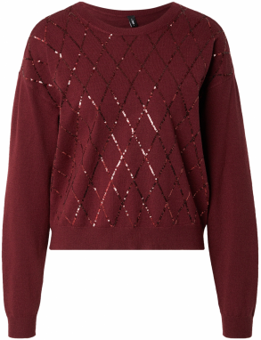 ONLY Sveter 'ONLHALIFAX'  tmavočervená