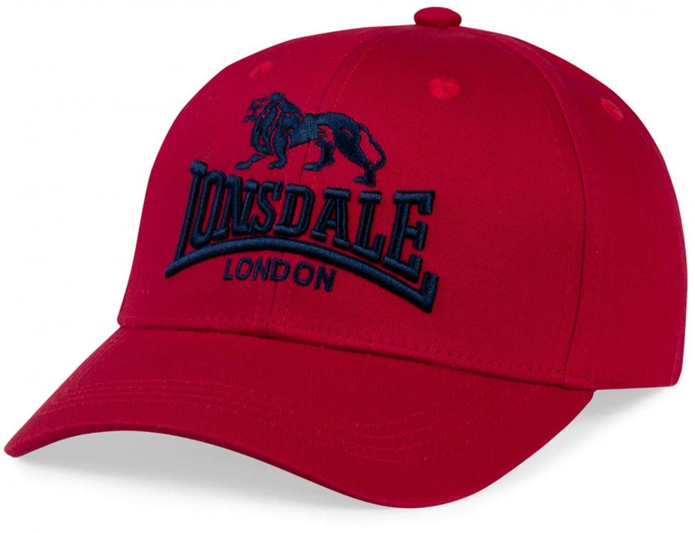 LONSDALE Čiapka 'Salford'  tmavočervená / čierna