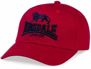 LONSDALE Čiapka 'Salford'  tmavočervená / čierna
