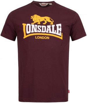 Lonsdale London Tričko 'Holmpton'  žltá / bordová / biela