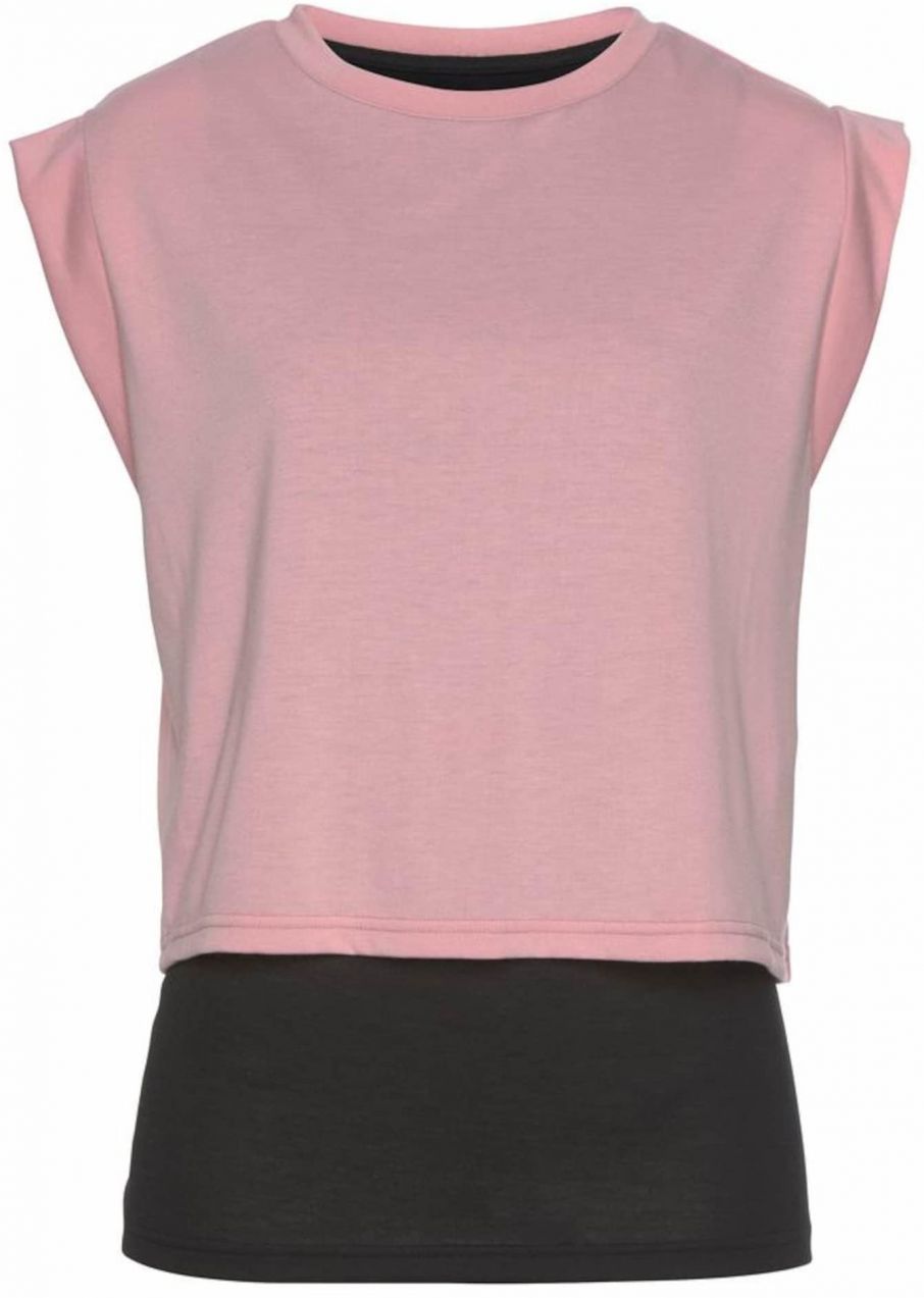 LASCANA ACTIVE Top  ružová / čierna