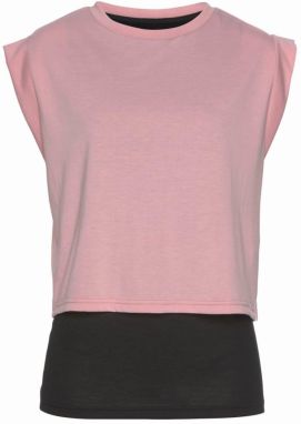 LASCANA ACTIVE Top  ružová / čierna