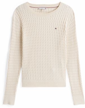 TOMMY HILFIGER Sveter  slonová kosť