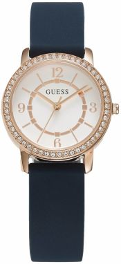 GUESS Analógové hodinky 'Melody'  modrá / zlatá