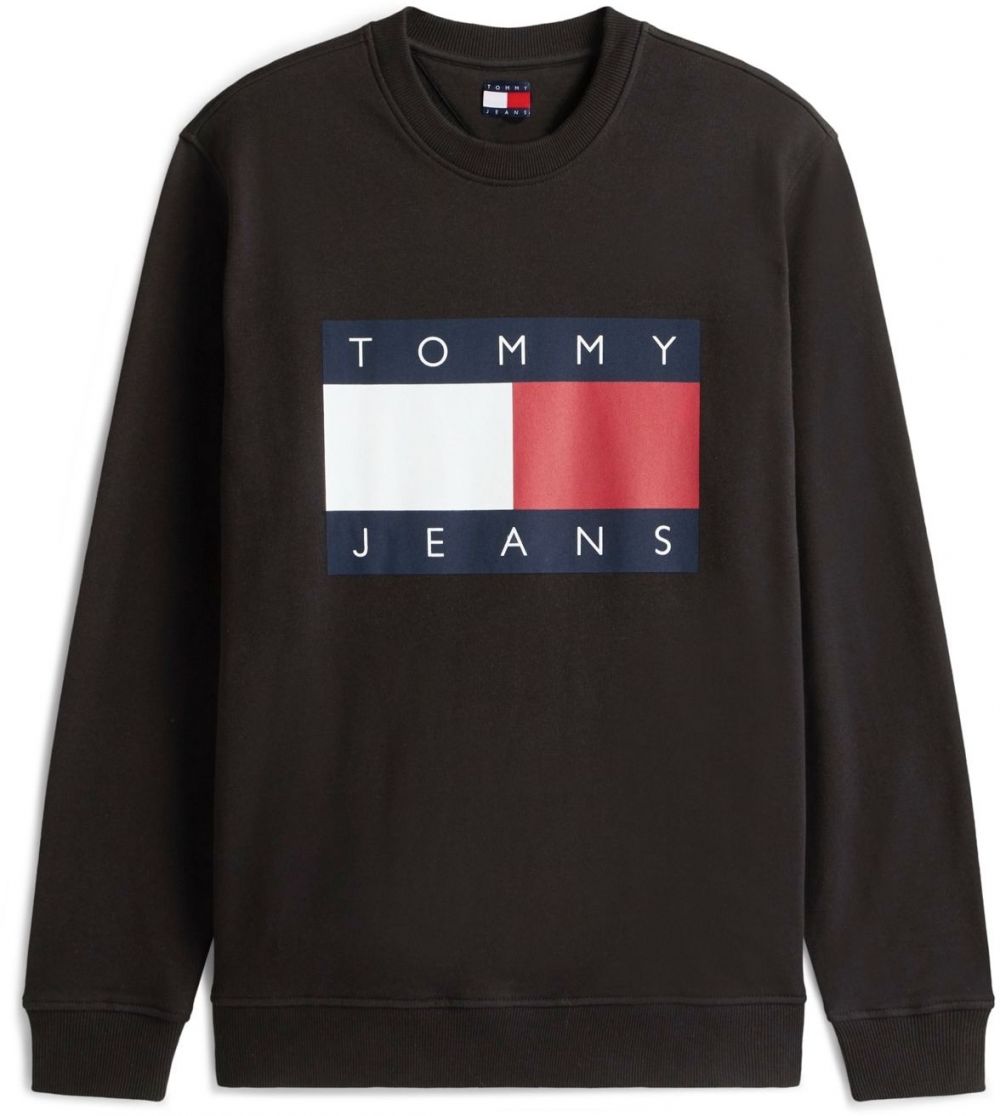 Tommy Jeans Mikina  námornícka modrá / červená / čierna / biela