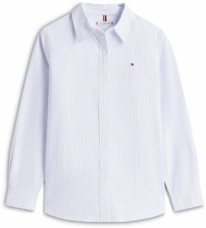 TOMMY HILFIGER Blúzka  modrosivá / biela