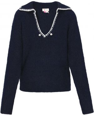 IZIA Sveter  námornícka modrá / biela / perlovo biela